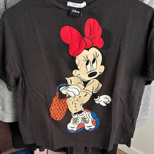 Zara Black Minnie Mouse Tee